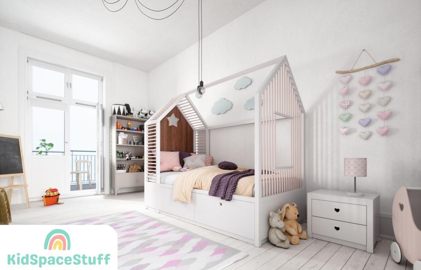 No Closet Kids Bedroom Room Ideas (That Work!)