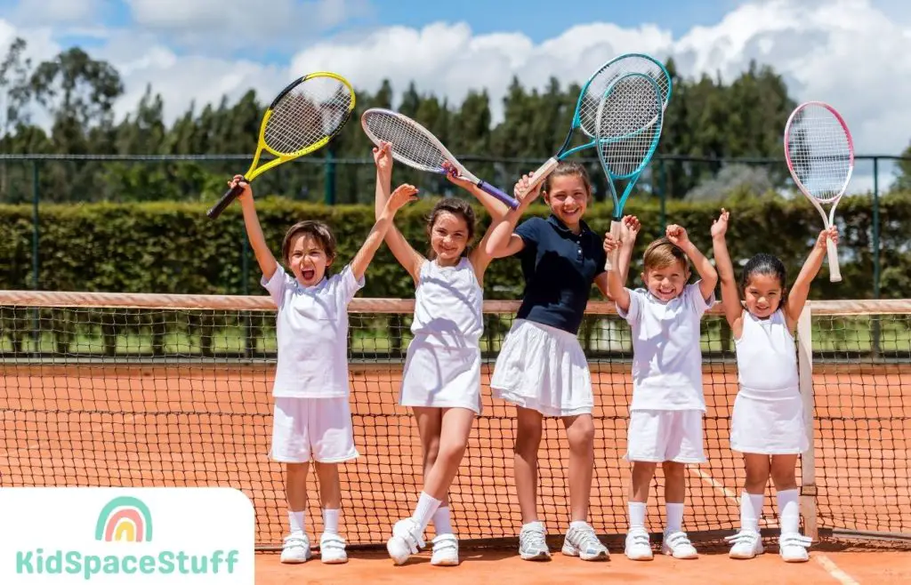 Kids Playing Tennis