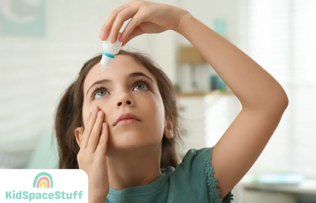 Kids Using Eye Drops