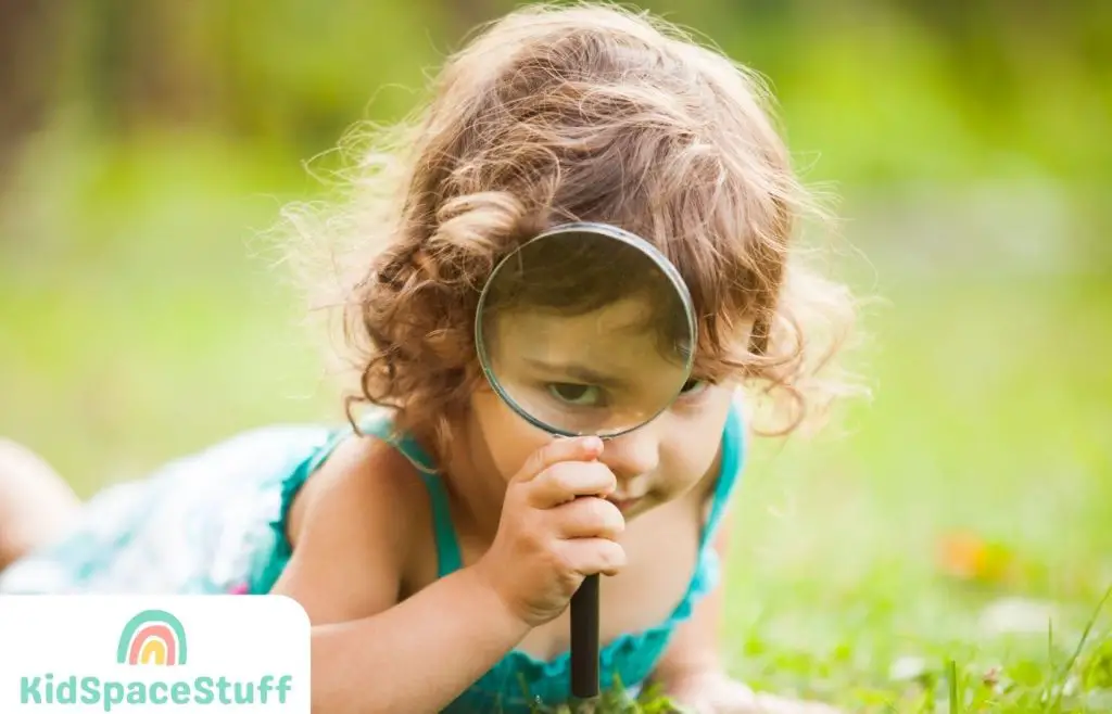 Kid with Magnifying Glass