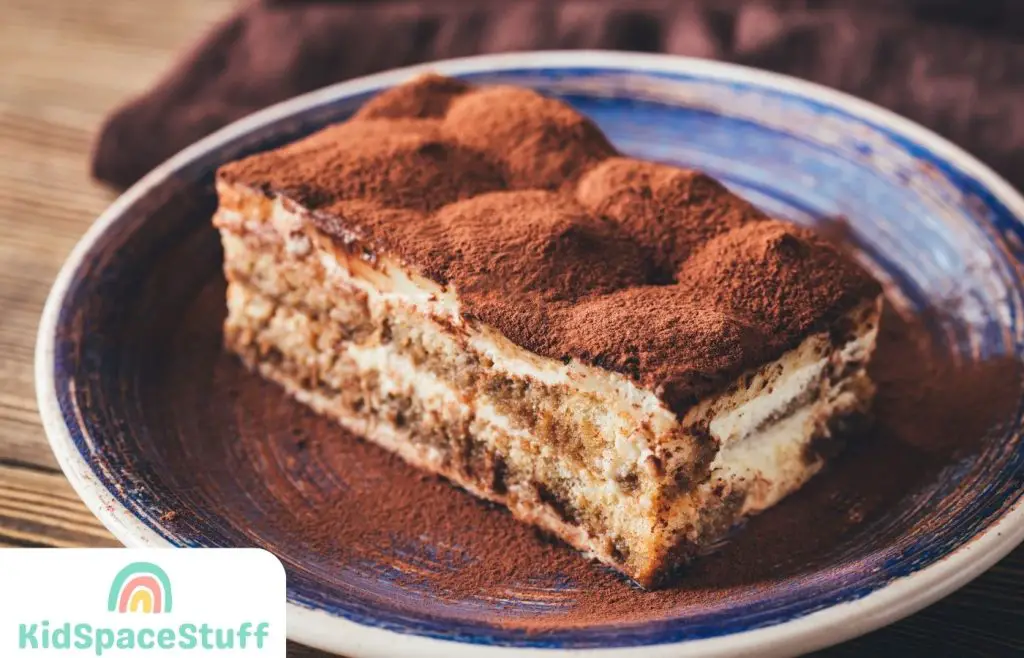 Portion of Tiramisu dessert