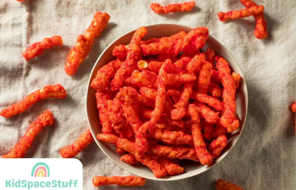 Spicy Cheetos in a Bowl