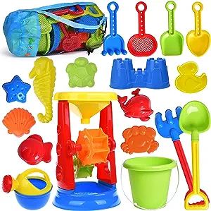 FUN LITTLE TOYS 19 Piece Sand Beach Toys