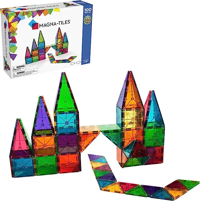 MAGNA-TILES Classic 100-Piece Magnetic - Stem Toys