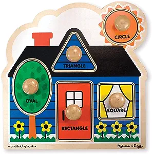 Melissa & Doug First Shapes Jumbo Knob Wooden Puzzle