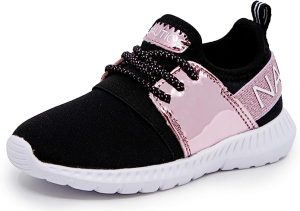 Nautica Kids Sneakers - Comfortable Running Shoes, Navy Peony Iridescent, Size 3, Boys & Girls