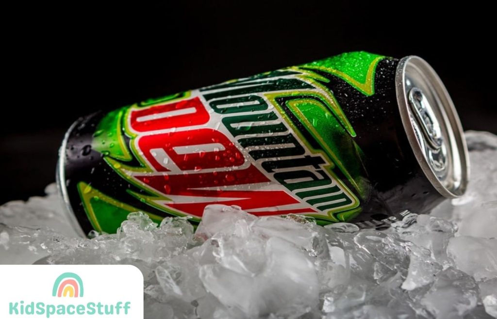 Mountain Dew drink on ice